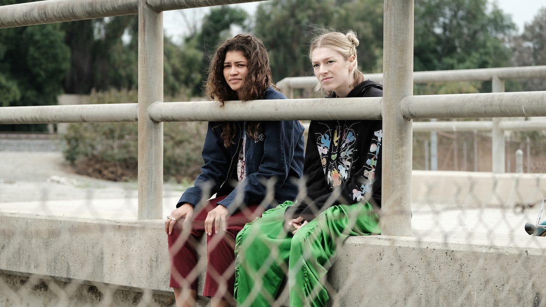 Zendaya and Hunter Schafer, Euphoria